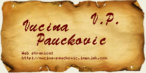 Vucina Paučković vizit kartica